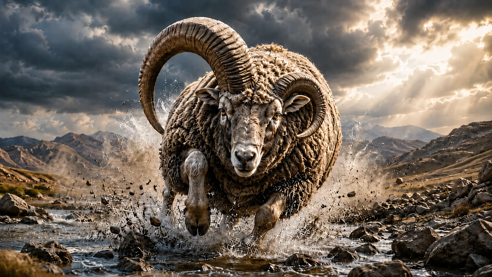 Daniel 8 ram with two horns, one higher than the other, representing Medo-Persia